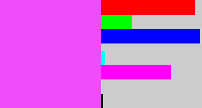 Hex color #ee4df9 - heliotrope