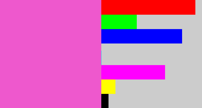 Hex color #ee58cd - purpleish pink
