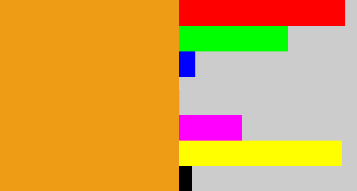Hex color #ee9b16 - squash