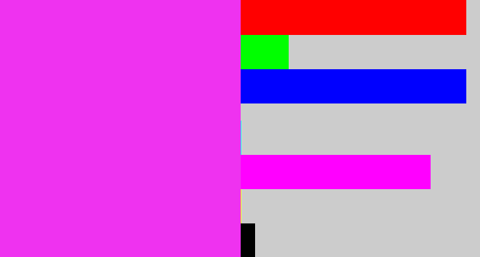 Hex color #ef32f0 - pink/purple