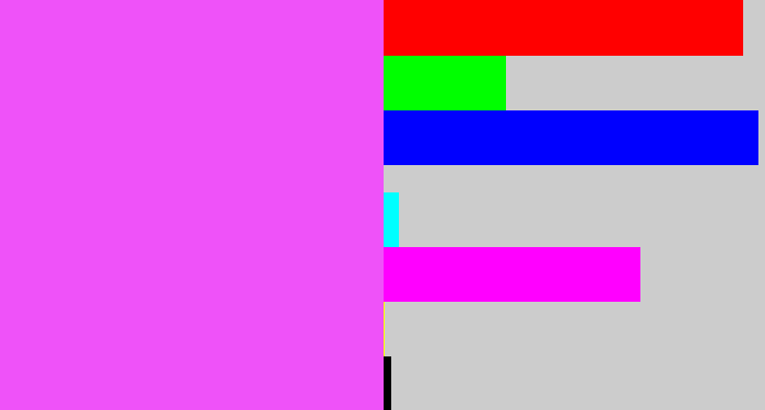 Hex color #ef52f9 - light magenta