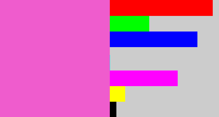 Hex color #ef5ccd - purpleish pink