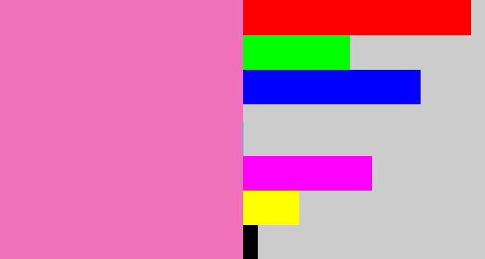 Hex color #ef71b9 - bubblegum