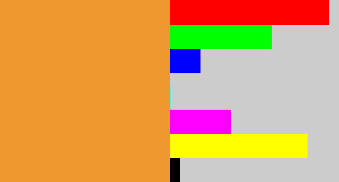 Hex color #ef982e - mango