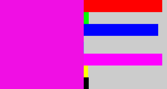 Hex color #f00fe4 - fuchsia