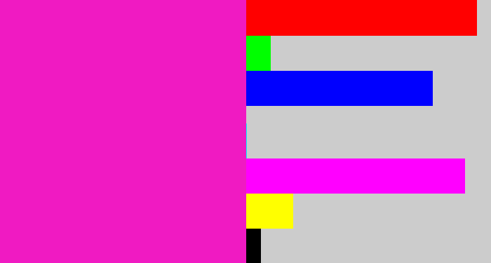 Hex color #f01ac2 - hot magenta