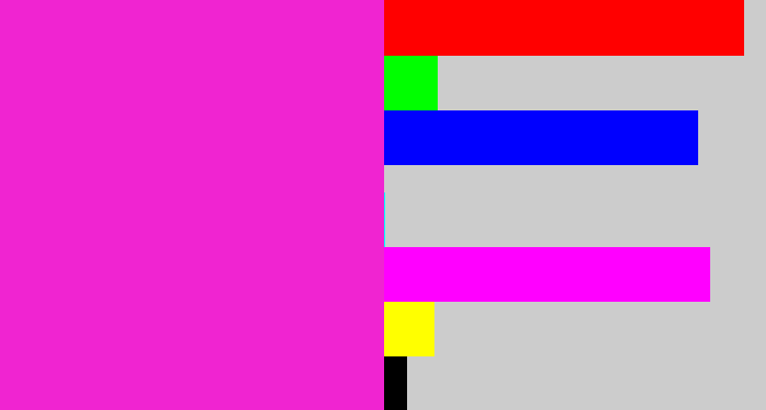 Hex color #f024d1 - pink/purple