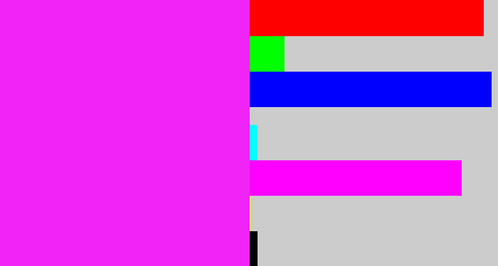 Hex color #f024f7 - pink/purple
