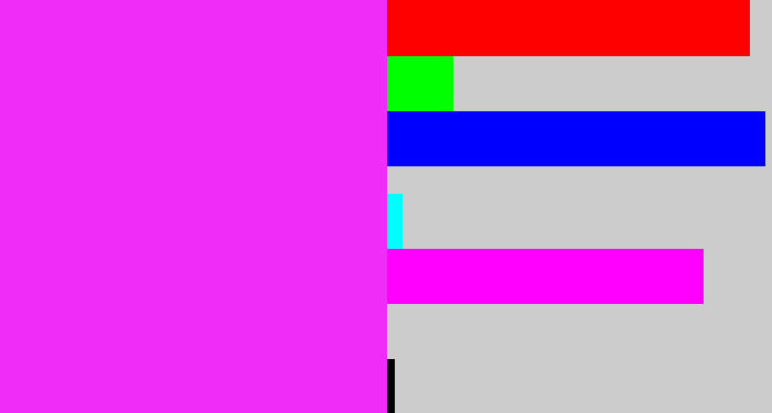 Hex color #f02cf9 - pink/purple