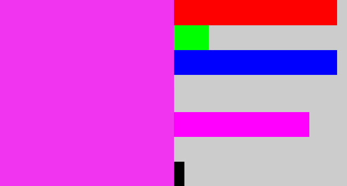 Hex color #f034f0 - pink/purple