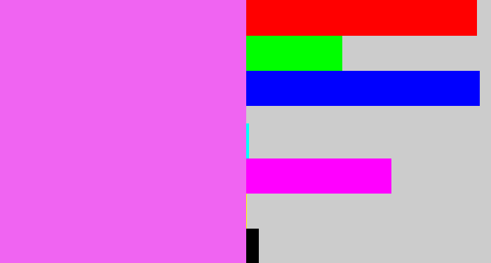 Hex color #f064f2 - light magenta