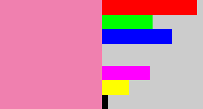 Hex color #f080af - pinky