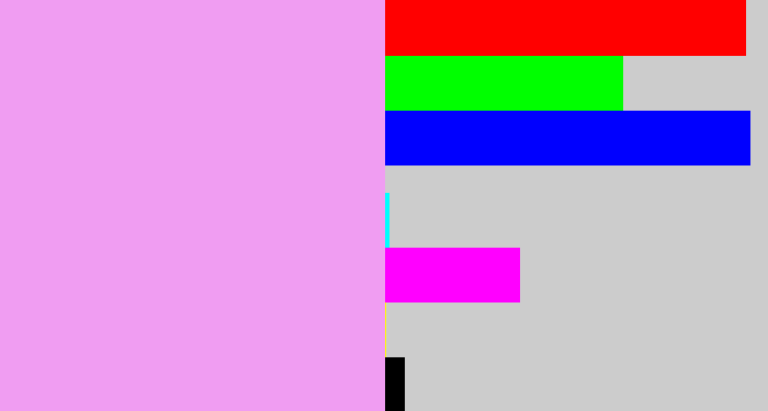 Hex color #f09df2 - lilac