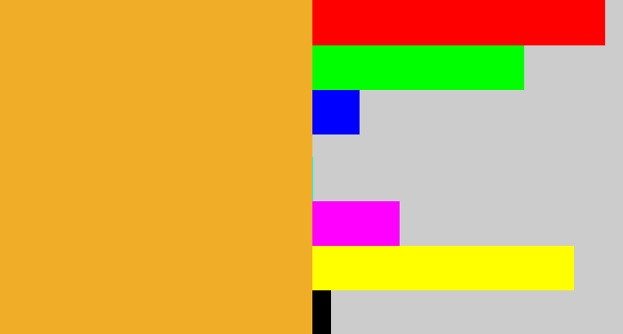 Hex color #f0ad27 - macaroni and cheese