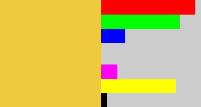 Hex color #f0ca3d - macaroni and cheese