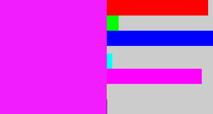 Hex color #f11dfe - pink/purple