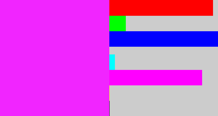 Hex color #f125ff - pink/purple