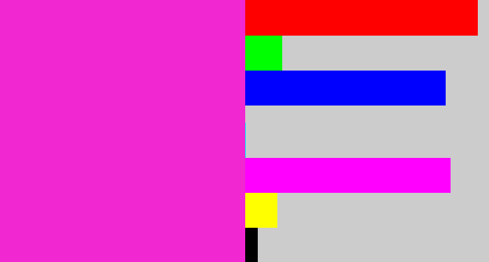 Hex color #f127d1 - pink/purple