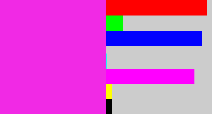 Hex color #f129e5 - pink/purple