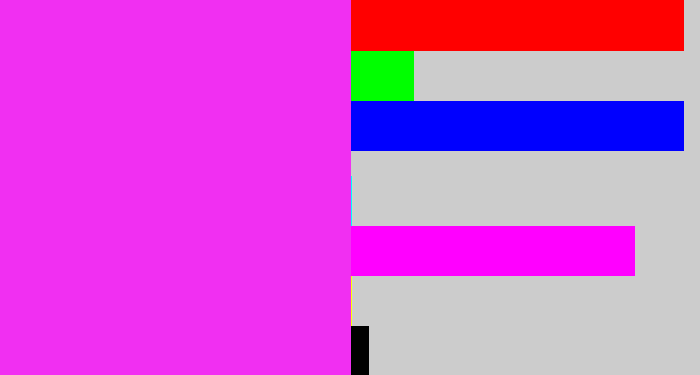 Hex color #f12ff2 - pink/purple