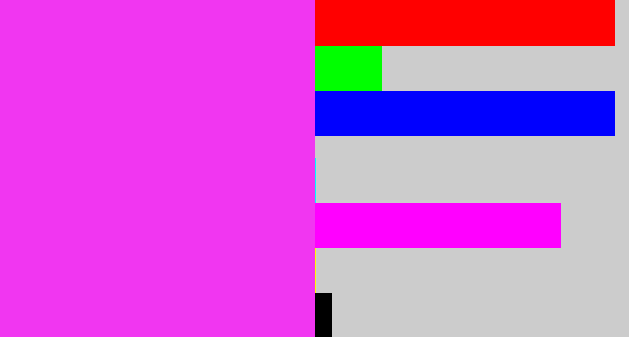 Hex color #f136f1 - pink/purple