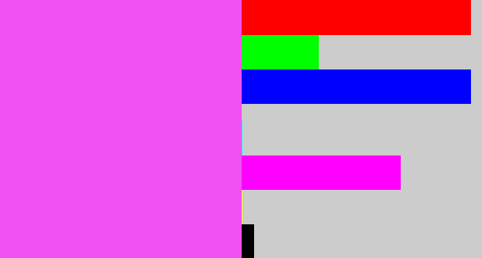 Hex color #f151f1 - light magenta