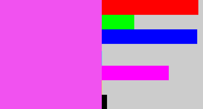 Hex color #f152f0 - light magenta