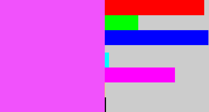 Hex color #f152fc - violet pink