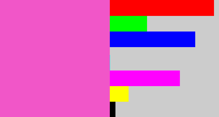 Hex color #f156c8 - purpleish pink