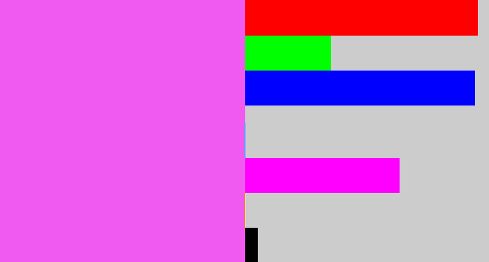 Hex color #f15af0 - light magenta