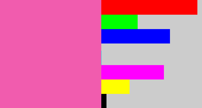 Hex color #f15cae - bubble gum pink