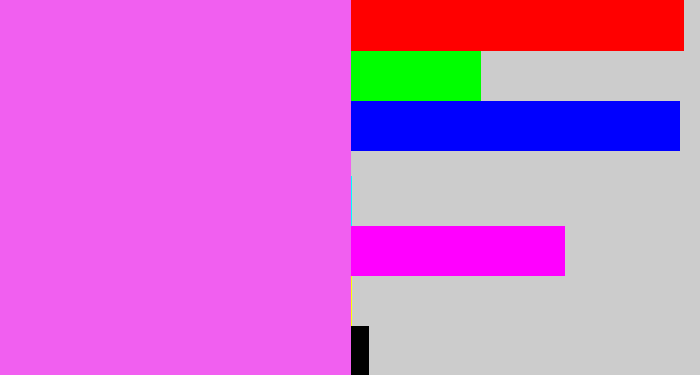 Hex color #f15ff0 - light magenta