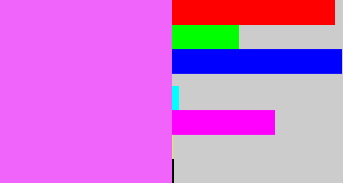 Hex color #f164fc - violet pink