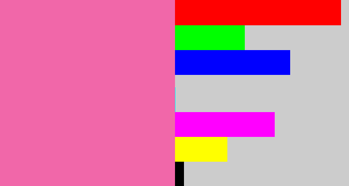 Hex color #f167a9 - bubble gum pink