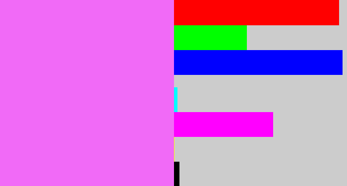 Hex color #f16af7 - light magenta