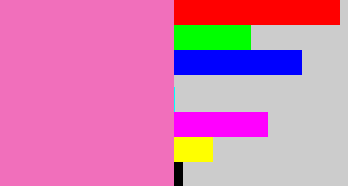 Hex color #f16fbb - bubblegum