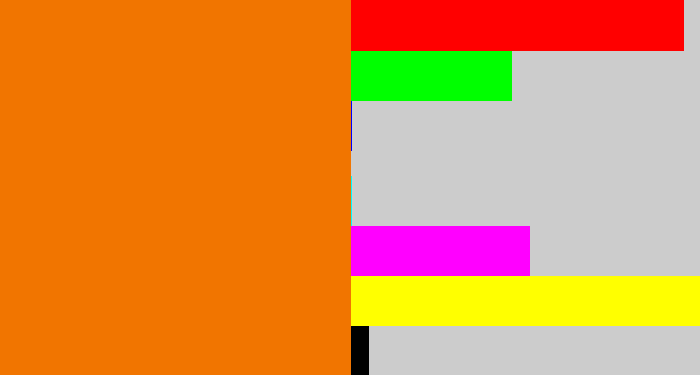 Hex color #f17500 - orange