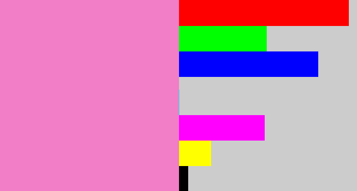 Hex color #f17ec6 - bubblegum pink