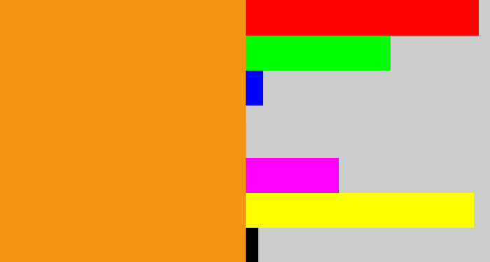 Hex color #f19612 - tangerine