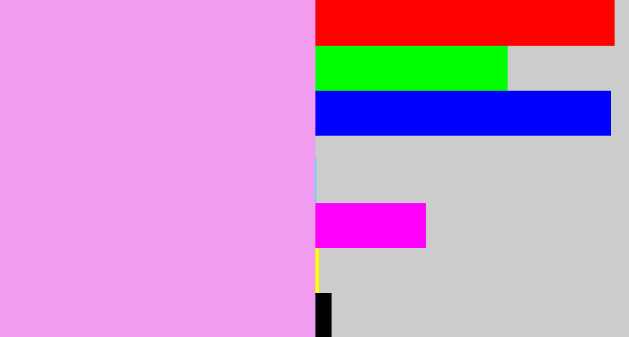 Hex color #f19cef - lilac