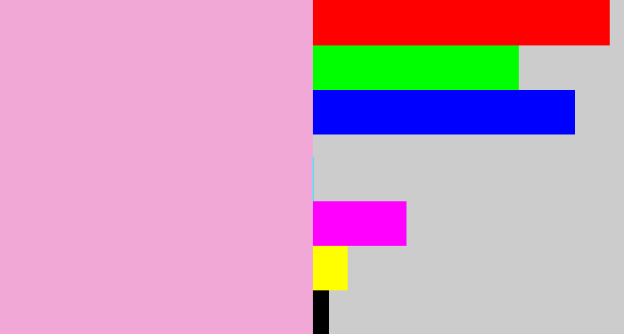 Hex color #f1a8d6 - powder pink