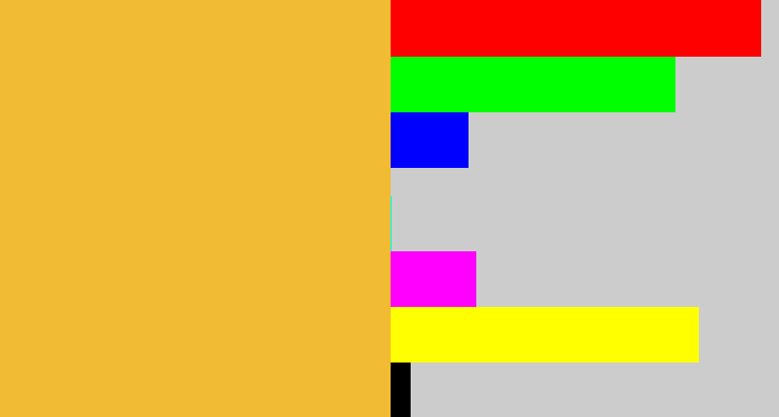Hex color #f1bb33 - macaroni and cheese