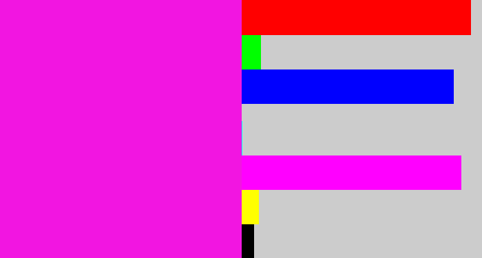 Hex color #f215e1 - pink/purple