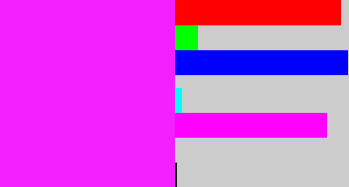 Hex color #f220fc - pink/purple