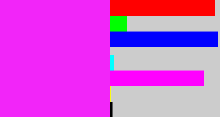 Hex color #f225f9 - pink/purple