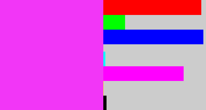 Hex color #f236f7 - pink/purple