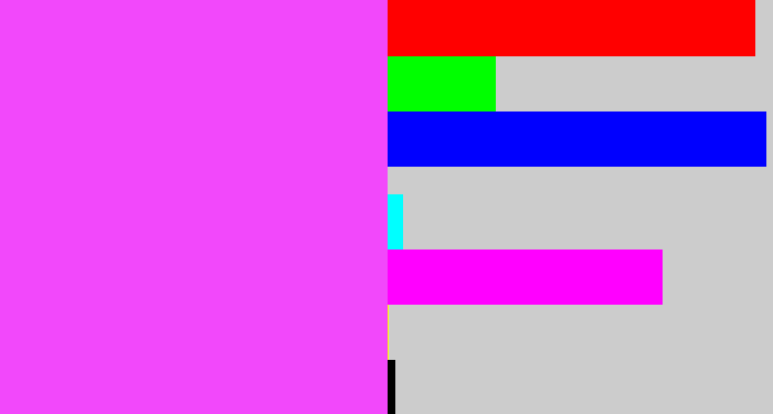 Hex color #f248fb - light magenta
