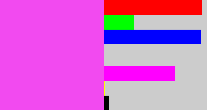 Hex color #f24af0 - light magenta