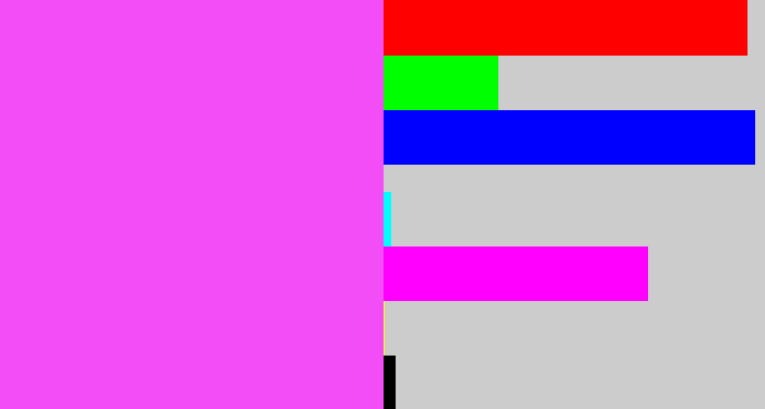 Hex color #f24df7 - light magenta
