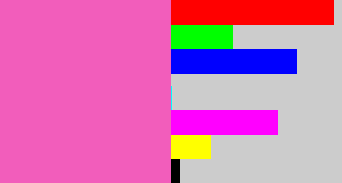 Hex color #f25dbb - bubblegum